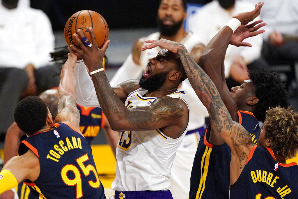 APTOPIX Warriors Lakers Basketball